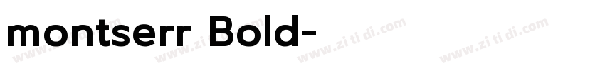 montserr Bold字体转换